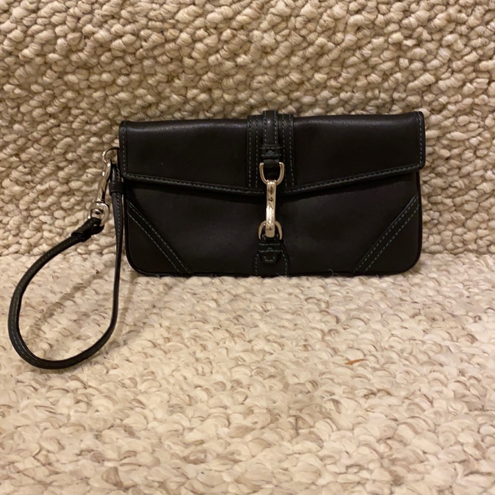 Black Coach wristlet